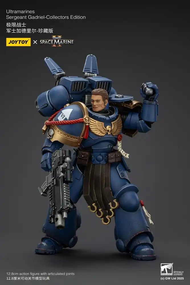Warhammer 40 000: Space Marine 2 Action Figure Ultramarines Sergeant Gadriel Collectors Edition 13 cm
